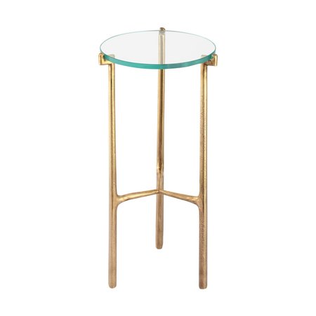 Elk Signature Accent Table, 9.75 in W, 9.75 in L, 22.5 in H, Metal Top H0805-10878